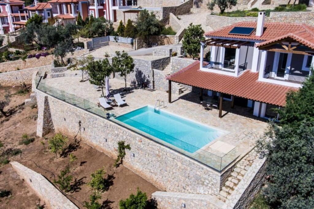 Apollo Romantic Sea View Villa Kivérion Buitenkant foto