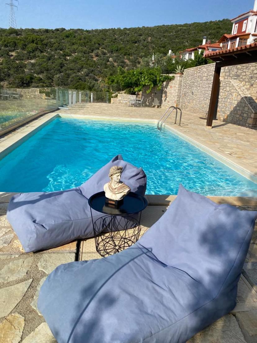 Apollo Romantic Sea View Villa Kivérion Buitenkant foto